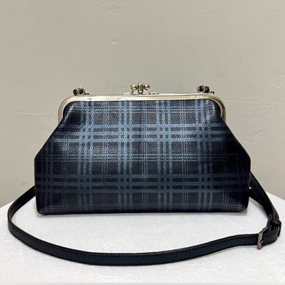 Genuine Deer-hide Leather Handmade Vintage Style Double Kisslock Purse/Crossbody - Picture 5 of 16